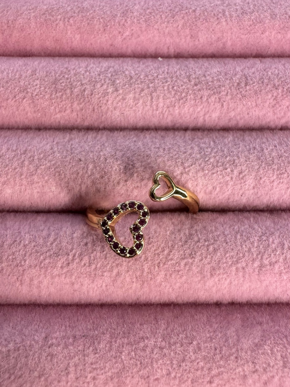 Gold Heart Open Ring